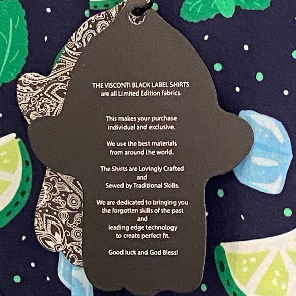 Visconti Black Men's Small Casual Button Up Shirt Short Sleeve Stretch NEW - Picture 10 of 13